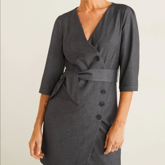 Mango Belt wrap dress - Picture 6 of 7